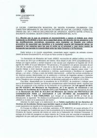Certificación del Ayuntamiento de Arucas